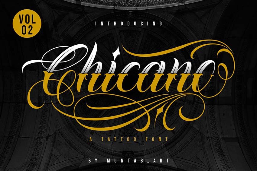 chicano lettering tattoo font